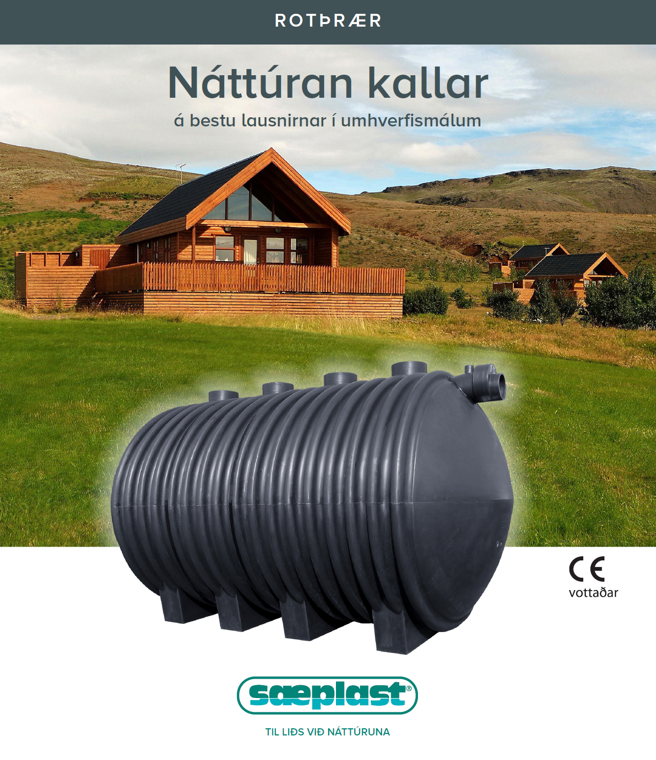 Rotþró úr plasti frá Sæplast