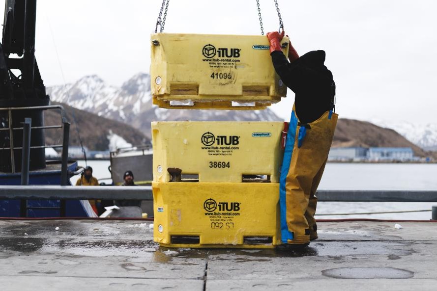 stacking fish tubs
